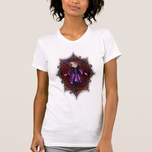 ハロウィーンウィッチ2ファンタジー魔法Tシャツ Tシャツ (正面)