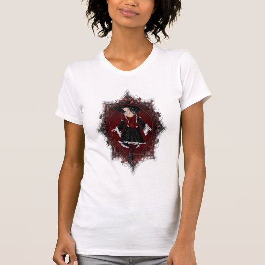 ハロウィーンウィッチ4ファンタジー魔法Tシャツ Tシャツ (正面)