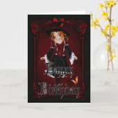 ハロウィーンウィッチ9オテンバーハッピーバースデーカード カード (黄色い花)