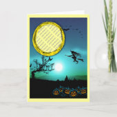 ハロウィーンウィッチ、ジャック・オランタン、フォトフレーム カード (正面)