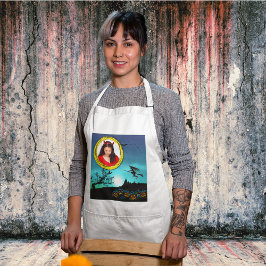 ハロウィーンウィッチ、ジャック・オランタン、フォトフレーム スタンダードエプロン