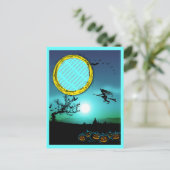 ハロウィーンウィッチ、ジャック・オランタン、フォトフレーム ポストカード (スタンド正面)