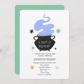 ハロウィーンウィッチAベビーが赤ちゃんシャワーを醸造している 招待状