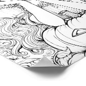 ハロウィーンウィムシー:帽子の色にカボチャ猫 ポスター (角)