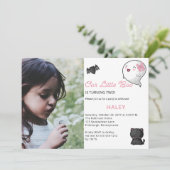 ハロウィーンウィーズリトルブー幽霊ガール2nd誕生日 招待状 (スタンド正面)