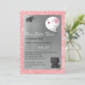 ハロウィーンウィーズリトルブー幽霊ガール2nd誕生日 招待状 (スタンド正面)