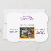 ハロウィーンウィーンロースト招待状/カスタマイズ可能 招待状 (裏面)