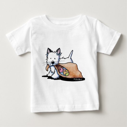ハロウィーンウェスティドッグキャット ベビーTシャツ (正面)