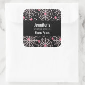 ハロウィーンウェブ&スパイダズパターンキャンドルビズ スクエアシール (バッグ)