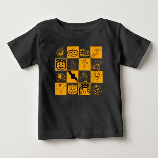ハロウィーンウェルカム ベビーTシャツ (正面)