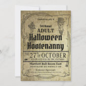 ハロウィーンウエスタンコスチュームボールイベント招待状 招待状 (正面)