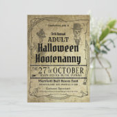 ハロウィーンウエスタンコスチュームボールイベント招待状 招待状 (スタンド正面)