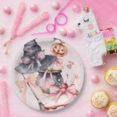 ハロウィーンウォーターカラーコケット誕生日パーティー ペーパープレート (パーティー)