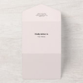 ハロウィーンウォーターカラーパンプキンリトルブーベビーショウ オールインワン招待状 (外側)