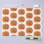 ハロウィーンウォーターカラーパンプキン 薄葉紙 (クラフト)