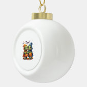 ハロウィーンウミガメ幽霊ウミガメTシャツ セラミックボールオーナメント (右)