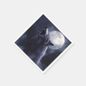 ハロウィーンウルフワーウルフハウリングムーン スタンダードカクテルナプキン (角)