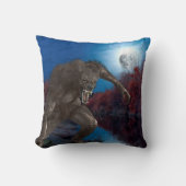 ハロウィーンウルフ人狼フルムーン クッション (正面)