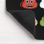 ハロウィーンウンチ絵文字顔カボチャ海賊ミイラ マウスパッド (コーナー)