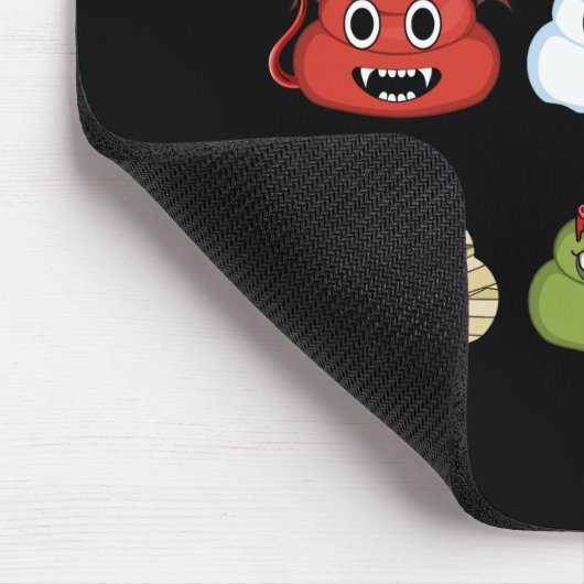 ハロウィーンウンチ絵文字顔カボチャ海賊ミイラ マウスパッド (コーナー)