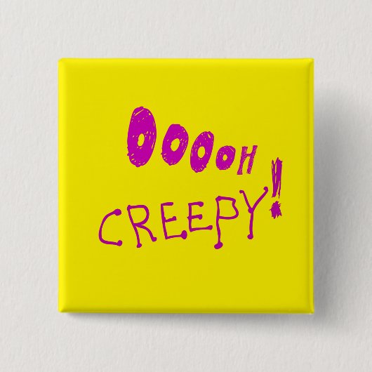 ハロウィーンウーッ気味悪い！ボタン 缶バッジ (正面)