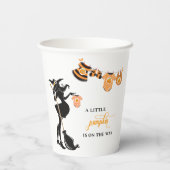 ハロウィーンエイトウィッチカボチャ赤ちゃんシャワー 紙コップ (裏面)