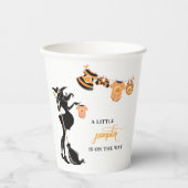 ハロウィーンエイトウィッチカボチャ赤ちゃんシャワー 紙コップ (正面)