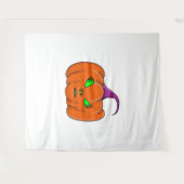 ハロウィーンエイリアンパンプキン タペストリー (正面(横))