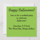 ハロウィーンエイリアンモザイク 招待状 (裏面)