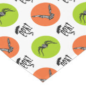 ハロウィーンエックこうもりとスパイダパターン ミディアムテーブルランナー (コーナー)