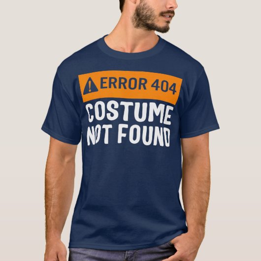 ハロウィーンエラー404コスチュームが見つからないコーディング_14 Tシャツ (正面)
