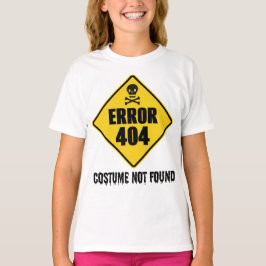 ハロウィーンエラー404コスチュームが見つからない Tシャツ