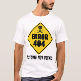 ハロウィーンエラー404コスチュームが見つからない Tシャツ