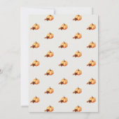 ハロウィーンオフィスパーティーおもしろいチームパンプキンスパイスニース 招待状 (裏面)