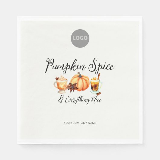 ハロウィーンオフィスパーティービジネスカボキンスパイスニース スタンダードランチョンナプキン (正面)