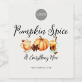 ハロウィーンオフィスパーティービジネスカボキンスパイスニース ワインラベル (シングルラベル)