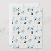 ハロウィーンオフィスパーティービジネス企業のパンプキン 招待状 (裏面)