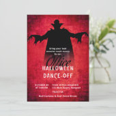 ハロウィーンオフィスパーティー企業のビジネスモンスター 招待状 (スタンド正面)