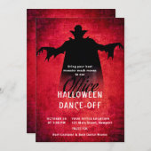 ハロウィーンオフィスパーティー企業のビジネスモンスター 招待状 (正面/裏面)