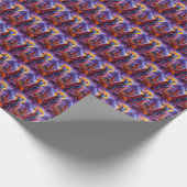 ハロウィーンオリエンタルブルーキャットヴァンパイアパンプキンズ怖 ラッピングペーパー (角)