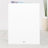 ハロウィーンオリエンタルブルー猫かぼちゃ怖い カード (裏面)