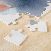 ハロウィーンオリエンタルブルー猫かぼちゃ怖い ジグソーパズル (側面)