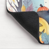 ハロウィーンオリエンタルブルー猫かぼちゃ怖い マウスパッド (コーナー)