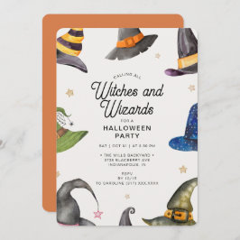 ハロウィーンオレンジウィザーズ&ウィッチズパーティー 招待状