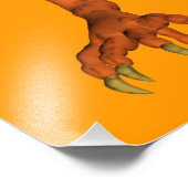 ハロウィーンオレンジカボチャ・ドラゴン フォトプリント            (角)