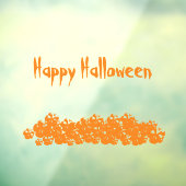 ハロウィーンオレンジスカルパイルカスタム文字 ウィンドウサイン (シート3)