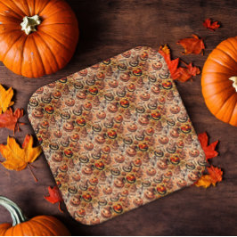 ハロウィーンオレンジスタイリッシュ色 ペーパープレート