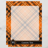 ハロウィーンオレンジタータンチェック (正面/裏面)