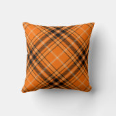 ハロウィーンオレンジタータンチェック クッション (裏面)