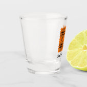 ハロウィーンオレンジタータンチェック ショットグラス (左)